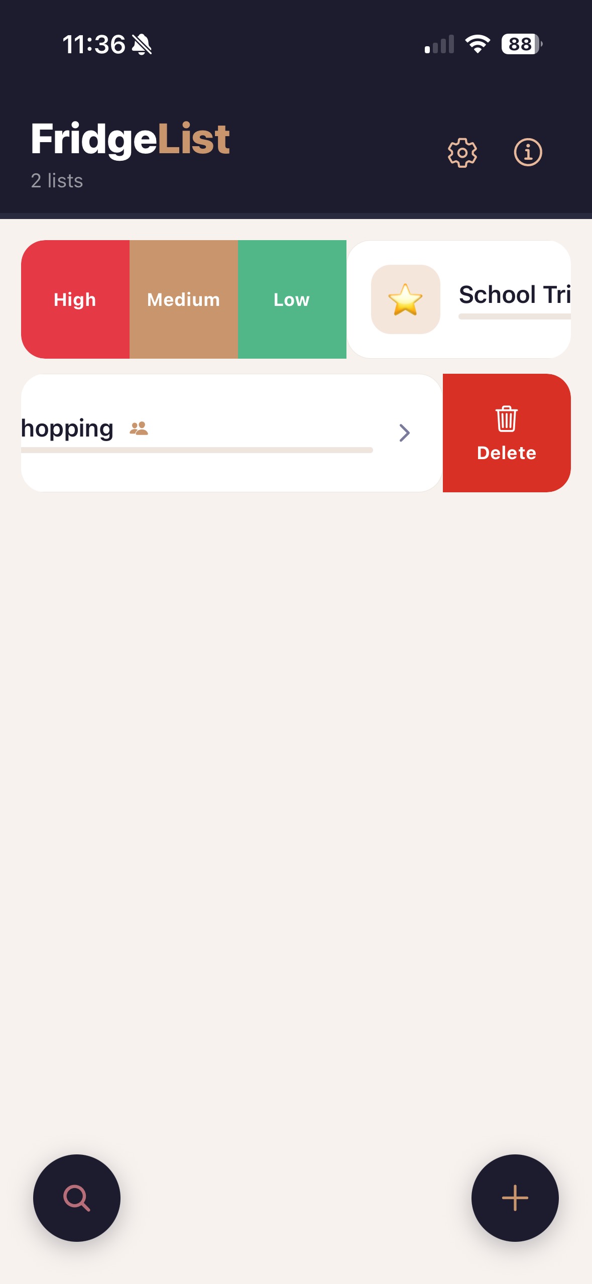 Priority and delete